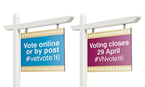 RCVS and VN Councils election banners 