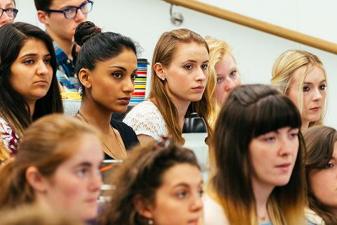 Group of students in a lecture theatre