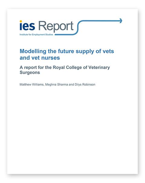 Front cover of the 2024 RCVS Workforce Modelling Report 