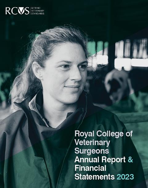 Front cover of the RCVS Annual Report and Financial Statements 2023 